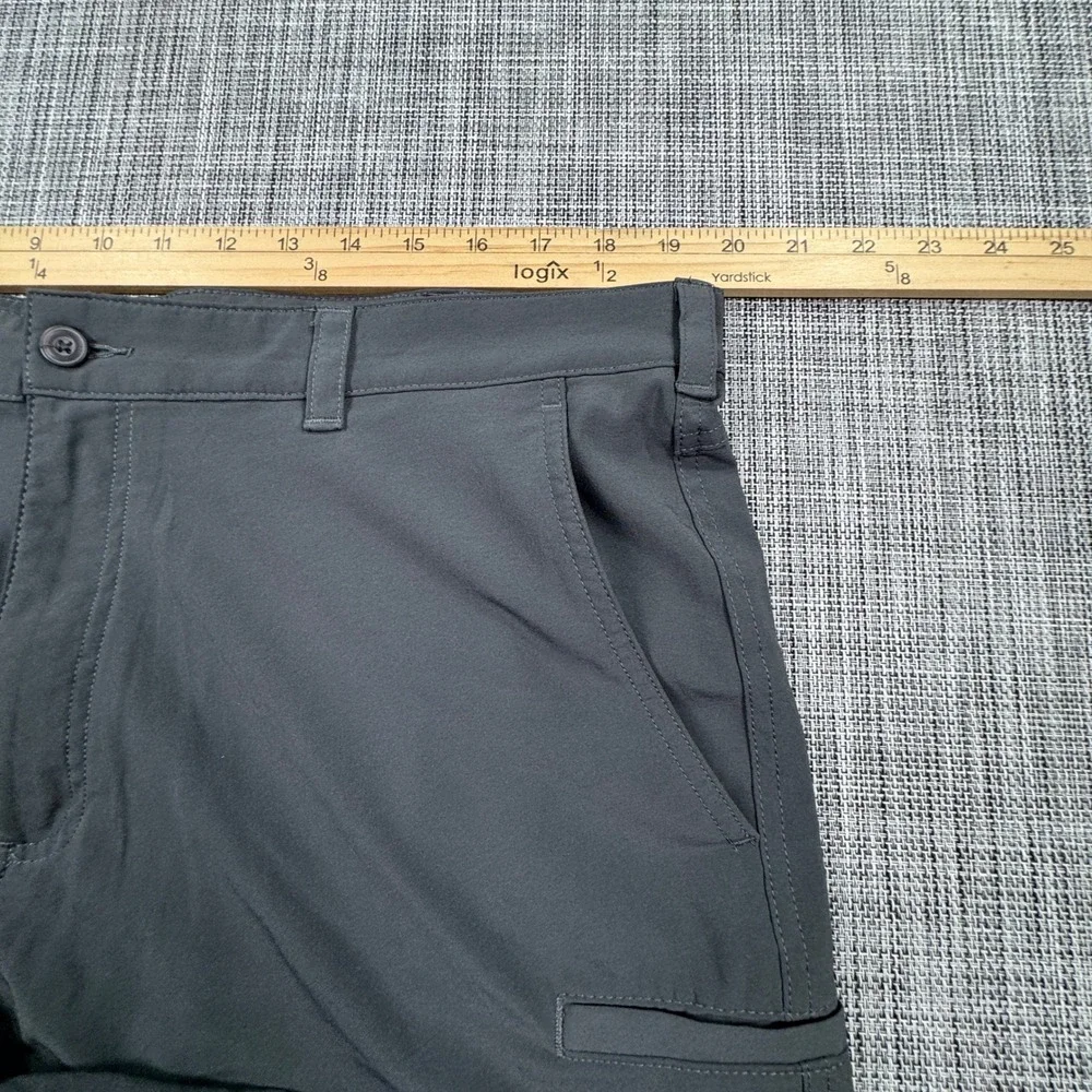 PGA Tour Men's 38 Gray Cargo Golf Shorts Stretch Performance Activewear Pockets